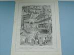 Diverse Houtgravures ca 1880 Den Haag Heiligerlee Edinburgh, Ophalen of Verzenden