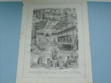 Diverse Houtgravures ca 1880 Den Haag Heiligerlee Edinburgh beschikbaar voor biedingen
