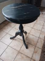 Houten wijntafel/bijzettafel, Huis en Inrichting, Tafels | Bijzettafels, Ophalen, Minder dan 55 cm, Gebruikt, Rond