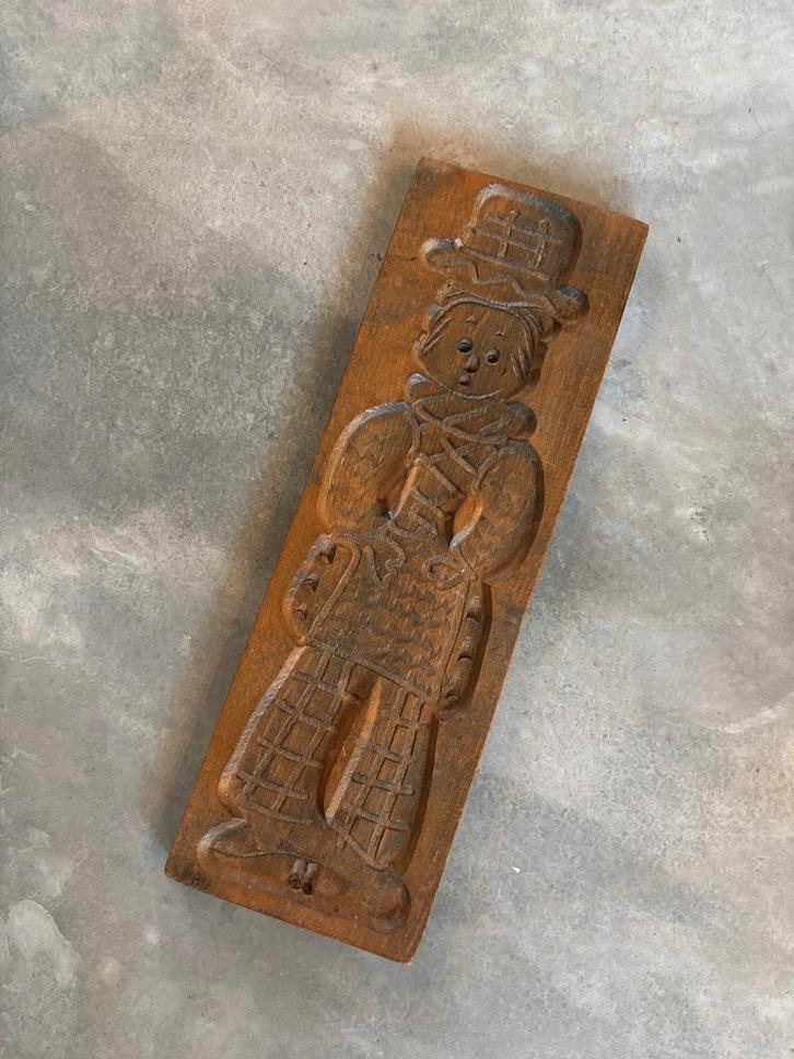 Vintage houten speculaasplank handgesneden, Antiek en Kunst, Antiek | Keukenbenodigdheden, Ophalen of Verzenden