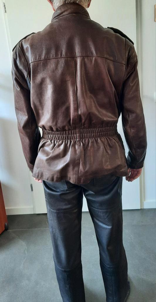 Leren combi motorpak., Motoren, Kleding | Motorkleding, Combipak, Heren, Tweedehands, Ophalen