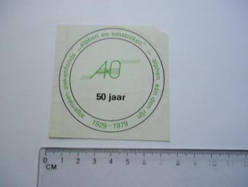 sticker 1979 Alphen ad rijn ziekenfonds vintage retro beschikbaar voor biedingen