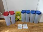 Tupperware ruimtespaarders 2,2 liter, Huis en Inrichting, Keuken | Tupperware, Ophalen of Verzenden, Gebruikt, Rood, Bak of Kom
