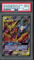 Moltres & Zapdos & Articuno GX [Full Art] PSA 10 - SM210, Ophalen of Verzenden, Zo goed als nieuw, Losse kaart