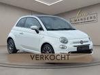 Fiat 500 1.0 Hybrid Star 2020 WIT | Panoramadak | Display |, Auto's, Fiat, Gebruikt, Euro 6, 4 stoelen, Leder en Stof