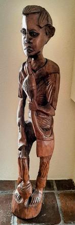 Groot houten Haitiaans Beeld, Antiek en Kunst, Kunst | Beelden en Houtsnijwerken, Ophalen