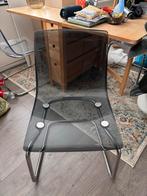 Ikea stoelen grijs en doorzichtig, Huis en Inrichting, Ophalen, Kunststof, Gebruikt, Vier