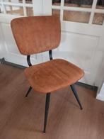 Eetkamerstoel Brim - stof - cognac, Huis en Inrichting, Tafels | Eettafels, Ophalen, Zo goed als nieuw, Rechthoekig, 50 tot 100 cm