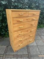 Jaren 70 Grenen Ladekast, Gebruikt, 5 laden of meer, 100 tot 150 cm, Grenenhout