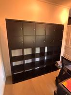 Kallax kast zwart bruin 182x182, Huis en Inrichting, Ophalen, Zo goed als nieuw, Minder dan 150 cm, Minder dan 100 cm