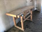 Werkbank met bankschroef en lade, Ophalen, Gebruikt, 120 tot 170 cm, Bankschroef