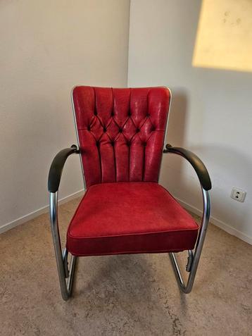 Vintage Gispen 412 GE stoel beschikbaar voor biedingen
