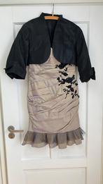 Zijden cocktailjurk met jasje, Maat 38/40 (M), Overige kleuren, Cocktailjurk, Zo goed als nieuw