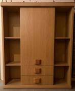 Houten boekenkast met deur en lades, Huis en Inrichting, Kasten | Boekenkasten, Ophalen, Gebruikt, Neutraal, 50 tot 100 cm