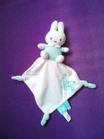 TIAMO Knuffeldoekje KONIJN NIJNTJE MIFFY 2018. WIT EN MINT, Kinderen en Baby's, Speelgoed | Knuffels en Pluche, Ophalen of Verzenden