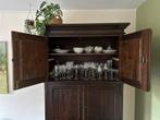 Massief houten kast met deuren, Huis en Inrichting, Kasten | Buffetkasten, Ophalen, Gebruikt, 100 tot 150 cm, 200 cm of meer