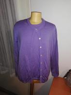 PETER HAHN 2 dlg twinset paars  mt 46, Kleding | Dames, Blouses en Tunieken, Verzenden, Paars, Maat 46/48 (XL) of groter, Zo goed als nieuw
