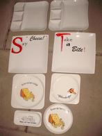 8x snackborden kaasborden in 1 koop, Huis en Inrichting, Keuken | Servies, Ophalen, Gebruikt, Bord(en), Overige stijlen