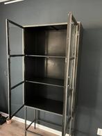 Vitrinekast | Metal Glass cabinet, Huis en Inrichting, Ophalen, 200 cm of meer, 50 tot 100 cm, Zo goed als nieuw