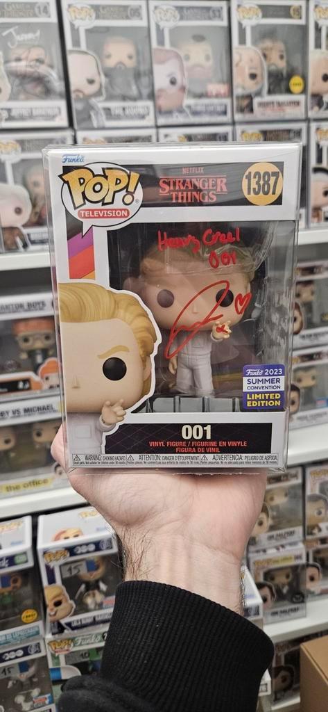 Funko Pop 001 (Vecna) #1387 Gesigneerd, Verzamelen, Poppetjes en Figuurtjes, Zo goed als nieuw, Ophalen of Verzenden