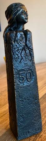 Vintage Mijlpaal 50 Jaar Beeld 26 cm hoog, Antiek en Kunst, Ophalen of Verzenden