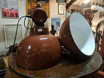 Mooie grote industrielle of fabrieks lampen 50 cm doorsnee beschikbaar voor biedingen
