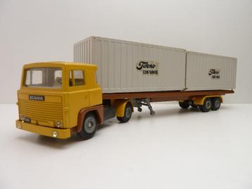 Scania 141 V8  met container oplegger  Tekno beschikbaar voor biedingen