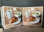 2x Riviera Maison Breakfast Is Served Mug, Bowl, Plate, Ophalen of Verzenden, Glas, Overige stijlen