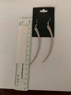 Lange zilverkleurige oorbellen, Sieraden, Tassen en Uiterlijk, Oorbellen, Ophalen of Verzenden, Nieuw, Zilver, Hangers