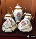 Gemerkt mokka servies compleet vintage, Ophalen of Verzenden