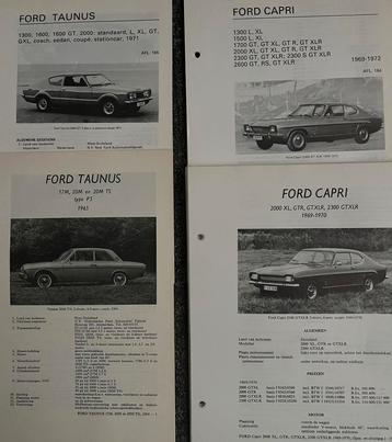 Ford olyslagers vraagbaak Capri en Taunus nieuwstaat beschikbaar voor biedingen