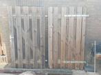 Dubbele houten poort 200x180, Tuin en Terras, Ophalen, Gebruikt, IJzer