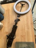 Selfie tripod met led light met statief en dimlicht, Ophalen of Verzenden, Zo goed als nieuw