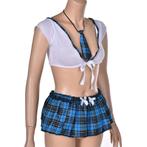 Schoolmeisjes uniform (sexy jurkje pakje school maat XS S M), Nieuw, Meisje, Verzenden