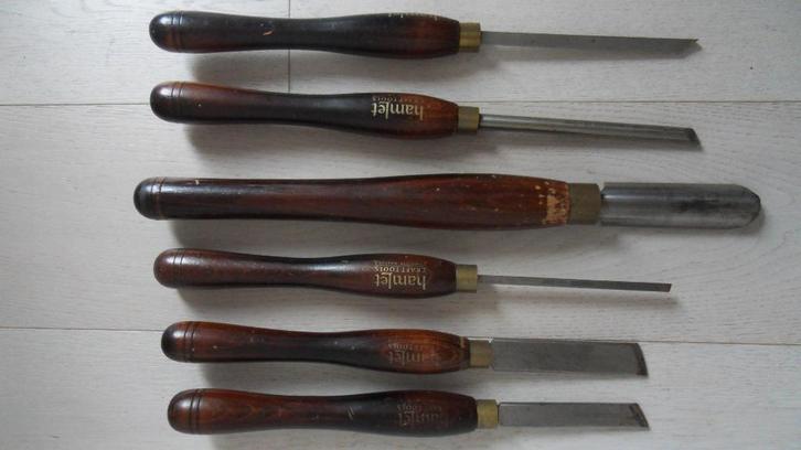 6x Hamlet beitels / gutsen houtdraai ( Sheffield England ), Doe-het-zelf en Verbouw, Gereedschap | Handgereedschap, Gebruikt, Ophalen of Verzenden