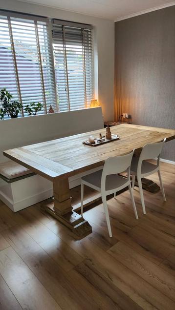 Kloostertafel 200 x 100. Eettafel uitschuifbaar  beschikbaar voor biedingen