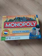 Monopoly van Dam tot Dom compleet en in goede staat, Hobby en Vrije tijd, Ophalen of Verzenden, Zo goed als nieuw