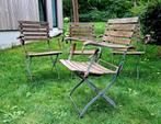 4 Bistro tuinstoelen voor 50 euro, Tuin en Terras, Ophalen, Gebruikt, 2 zitplaatsen