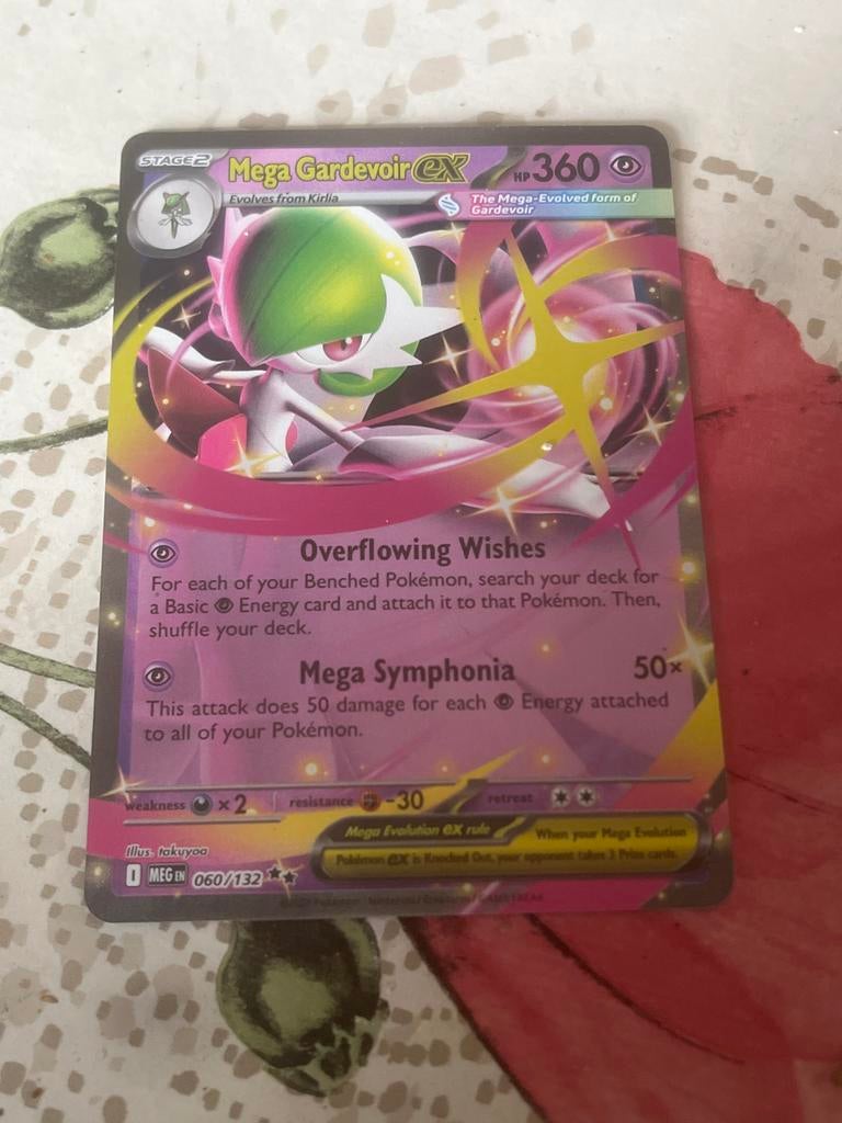 Mega Gardevoir EX - Pokemon Kaart 060/132, Ophalen, Gebruikt, Losse kaart, Foil