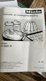 Miele Oven H5681 inbouw, Ophalen, Gebruikt, 50 tot 100 cm, Minder dan 100 cm