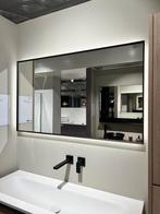 Spiegel Thebalux, mat zwart kader en indirecte verlichting, Ophalen, Zo goed als nieuw, 100 tot 125 cm, Minder dan 100 cm