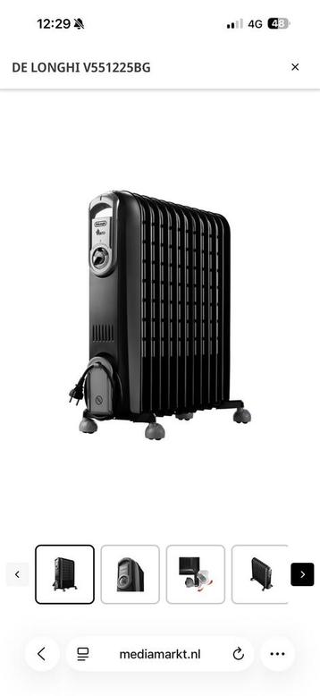 DeLonghi VENTO oil heater, used 3 times, like new. beschikbaar voor biedingen