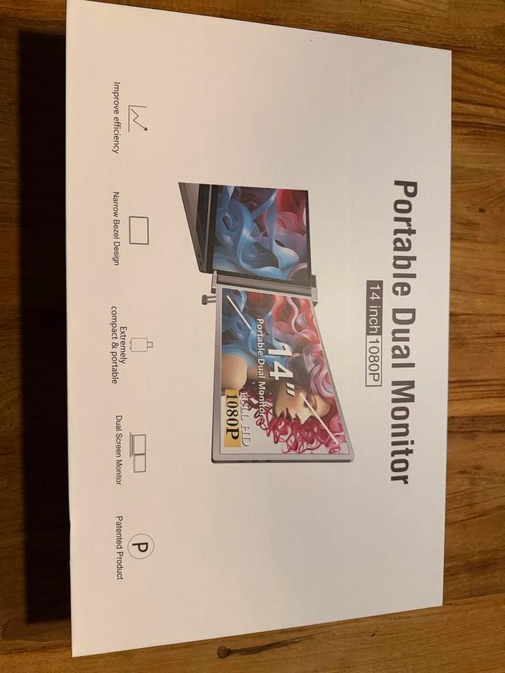 Portable Dual Monitor 14 inch - Nieuw!, Computers en Software, Monitoren, Nieuw, 60 Hz of minder, HDMI, LED, Full HD, Onbekend