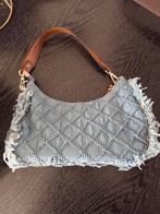 Blauwe Schouder-/Handtas met Roze Binnenkant, Ophalen, Gebruikt, Blauw, Handtas