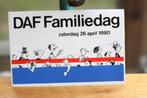 Oude sticker DAF Familiedag zaterdag 26 april 1980 nieuw, Verzamelen, Ophalen of Verzenden, Zo goed als nieuw, Bedrijf of Vereniging