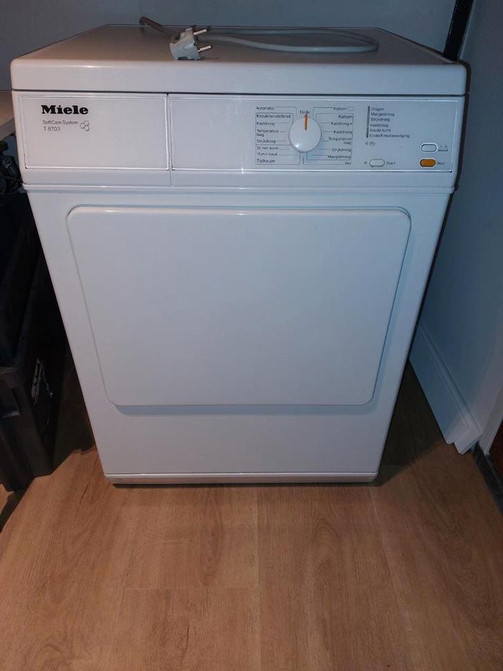 Miele T8703 Luchtafvoer Droger, Witgoed en Apparatuur, Wasdrogers, Gebruikt, Luchtafvoer, Voorlader, Ophalen