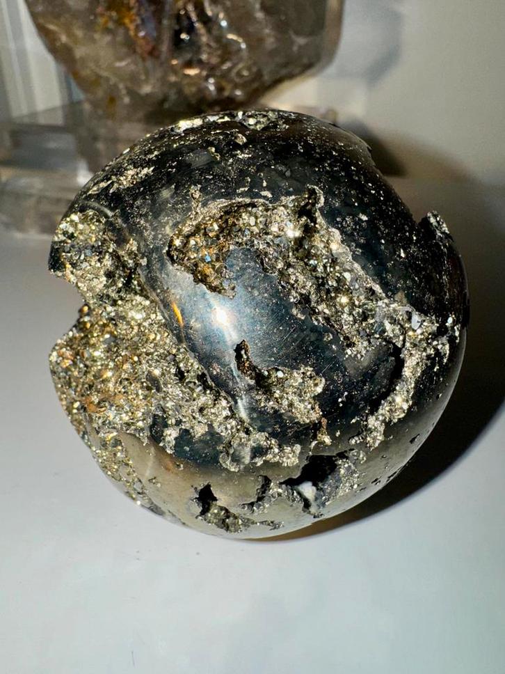 Pyriet bol, Verzamelen, Mineralen en Fossielen, Ophalen of Verzenden