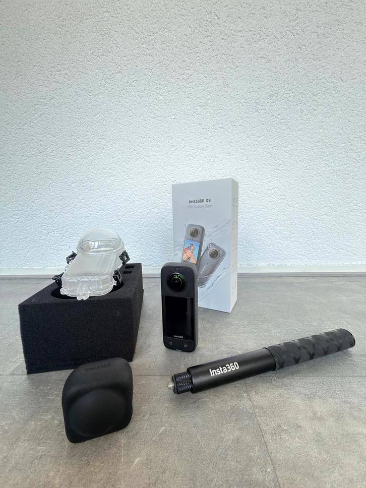 Insta360 X3 Action Camera, Audio, Tv en Foto, Actiecamera's, Zo goed als nieuw, Overige merken, Ophalen of Verzenden