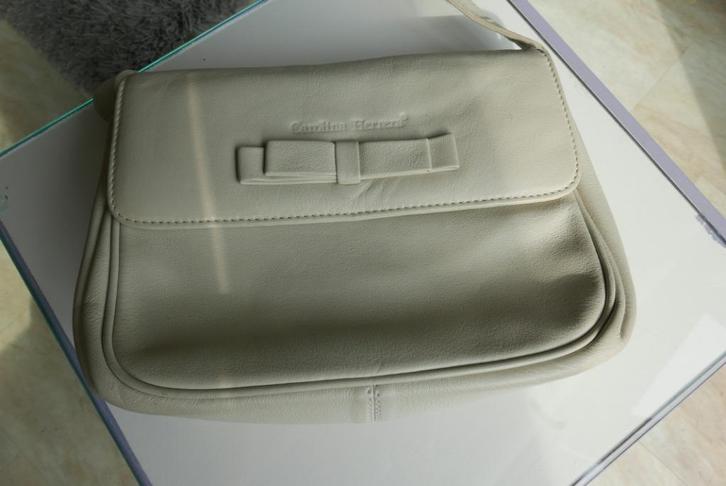Carolina Herrera Handtas Creme, Sieraden, Tassen en Uiterlijk, Tassen | Damestassen, Gebruikt, Handtas, Beige, Ophalen