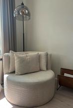 Roomwitte loveseat teddystof, Ophalen, Zo goed als nieuw